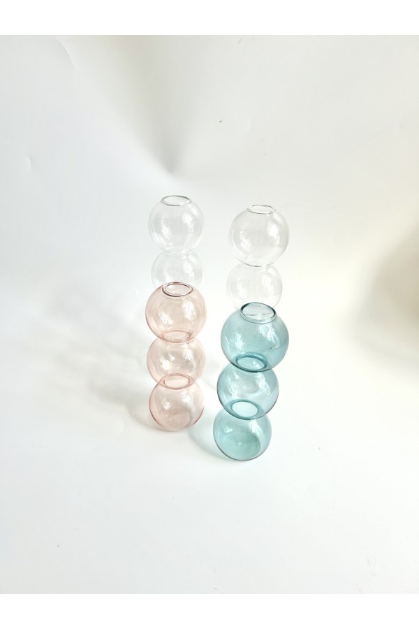 Yeşil Cam Bubble Vazo