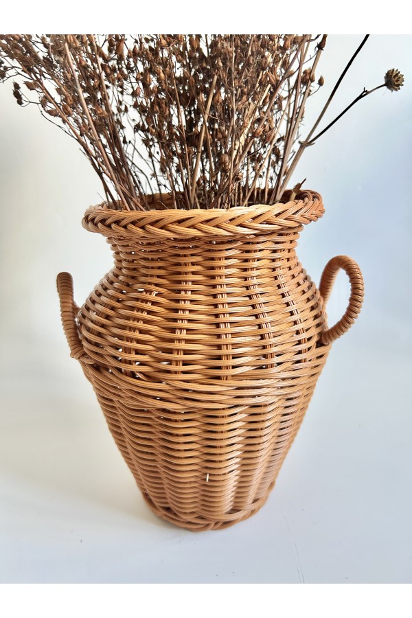 Rattan Görünümlü Vazo